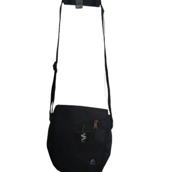 Vintage Nylon Crossbody 80s Bag Unisex Zip Pockets - Picture 1 of 15